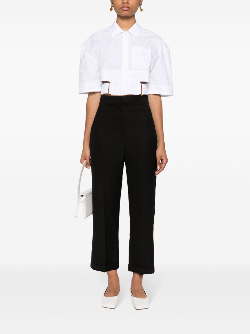 Asymmetric Cotton Shirt for Women - Contemporary Design by Jacquemus