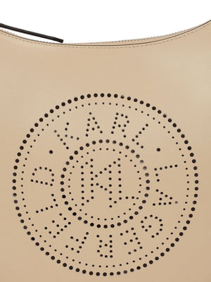 KARL LAGERFELD Circle Moon Mini Handbag with Perforated Logo