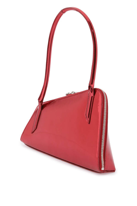 THE ATTICO Asymmetrical Red Mirror Shoulder Bag for Women