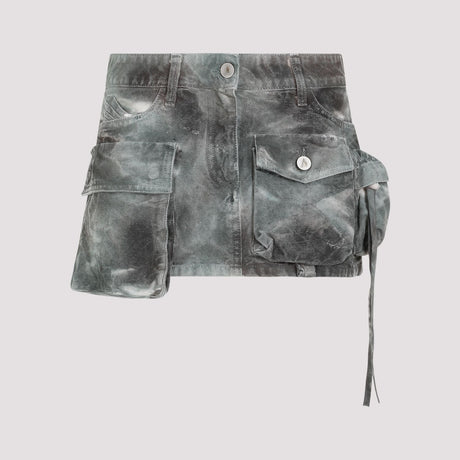 THE ATTICO Camo Cargo Mini Skirt - Size 26