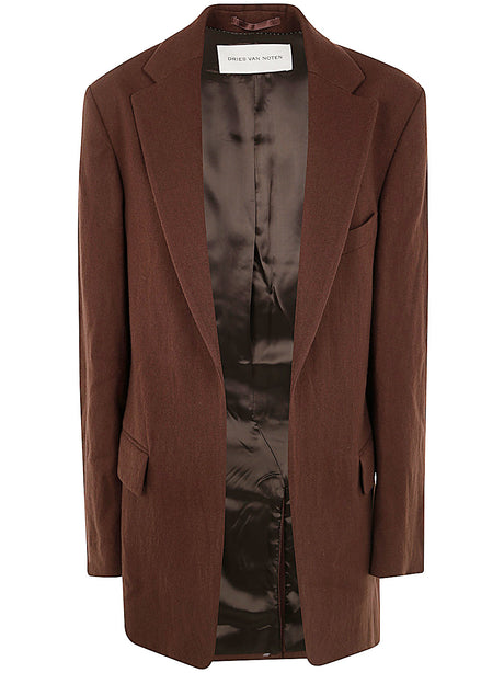 DRIES VAN NOTEN Chic Wool Blend Outerwear Jacket