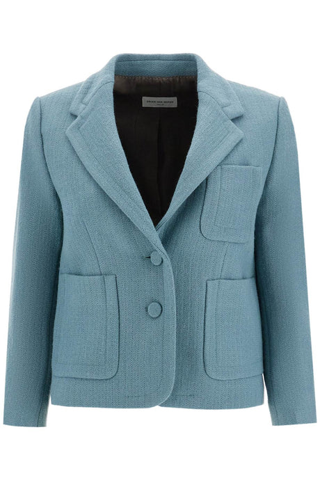 DRIES VAN NOTEN Tailored Short Wool Jacket for Women