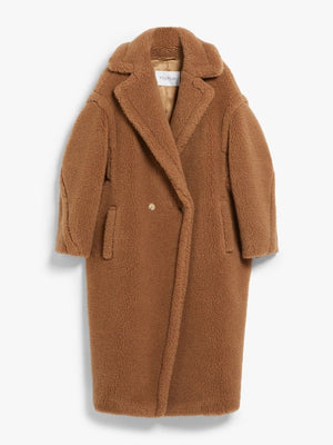 MAX MARA Luxurious Camel Wool Blend Teddy Jacket