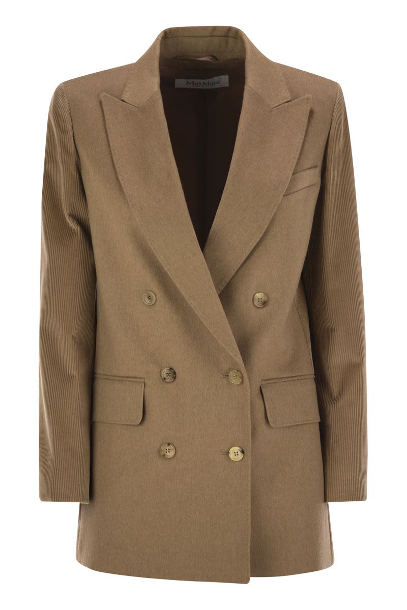 MAX MARA Double-Breasted Lightweight Camel Blazer