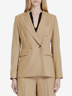 MAX MARA Women’s Wool Gabardine Double-Breasted Jacket