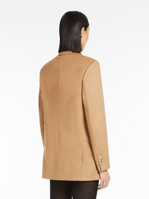 MAX MARA Elegant Camel Outerwear Jacket for Women - Fall/Winter 2024