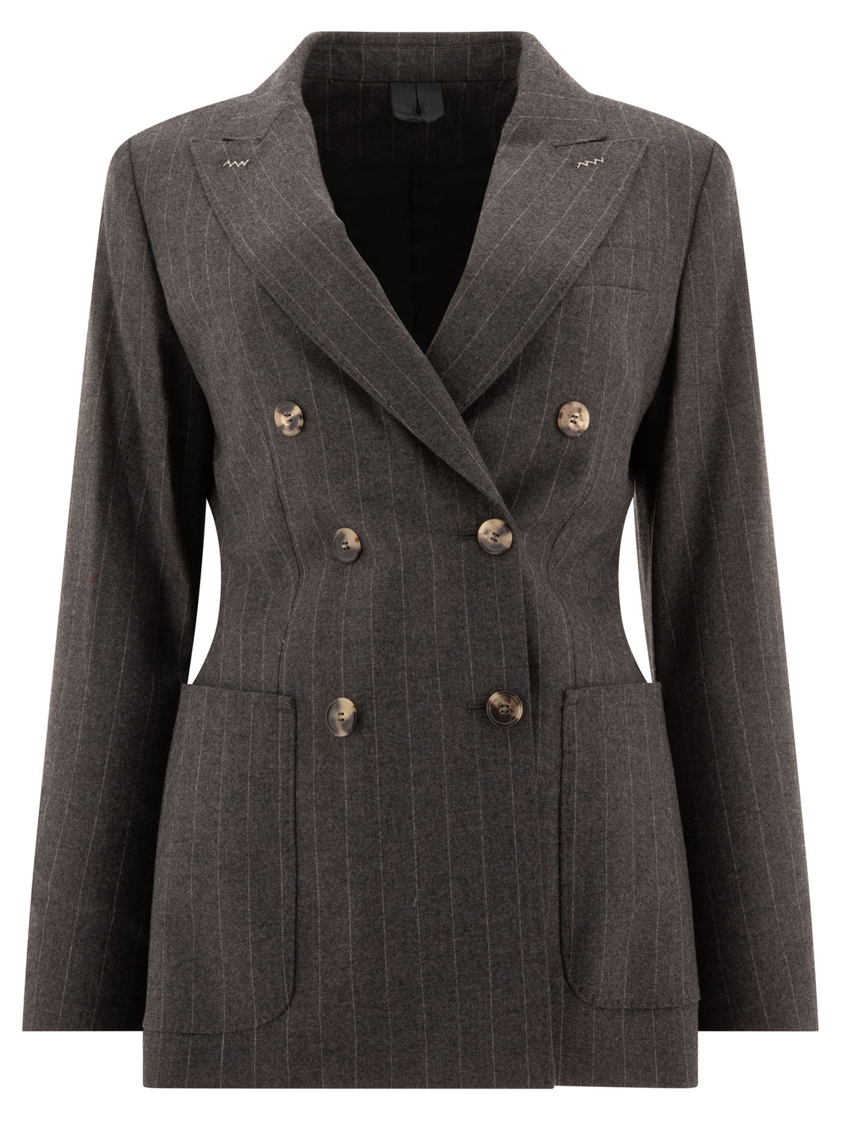 MAX MARA Elegant Pinstripe Cashmere Blazer