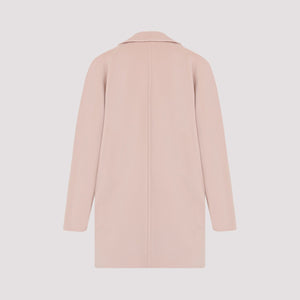 MAX MARA Elegant Nude Cashmere-Wool Blend Jacket