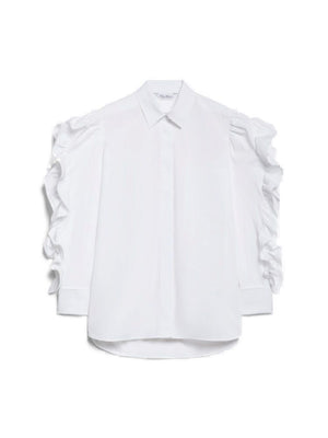 MAX MARA Stylish Pleiadi Shirt in Classic White for Women