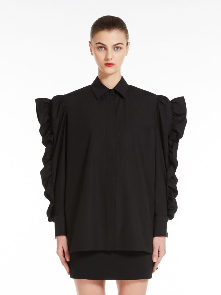 MAX MARA Elegant Black Pleiadi Shirt