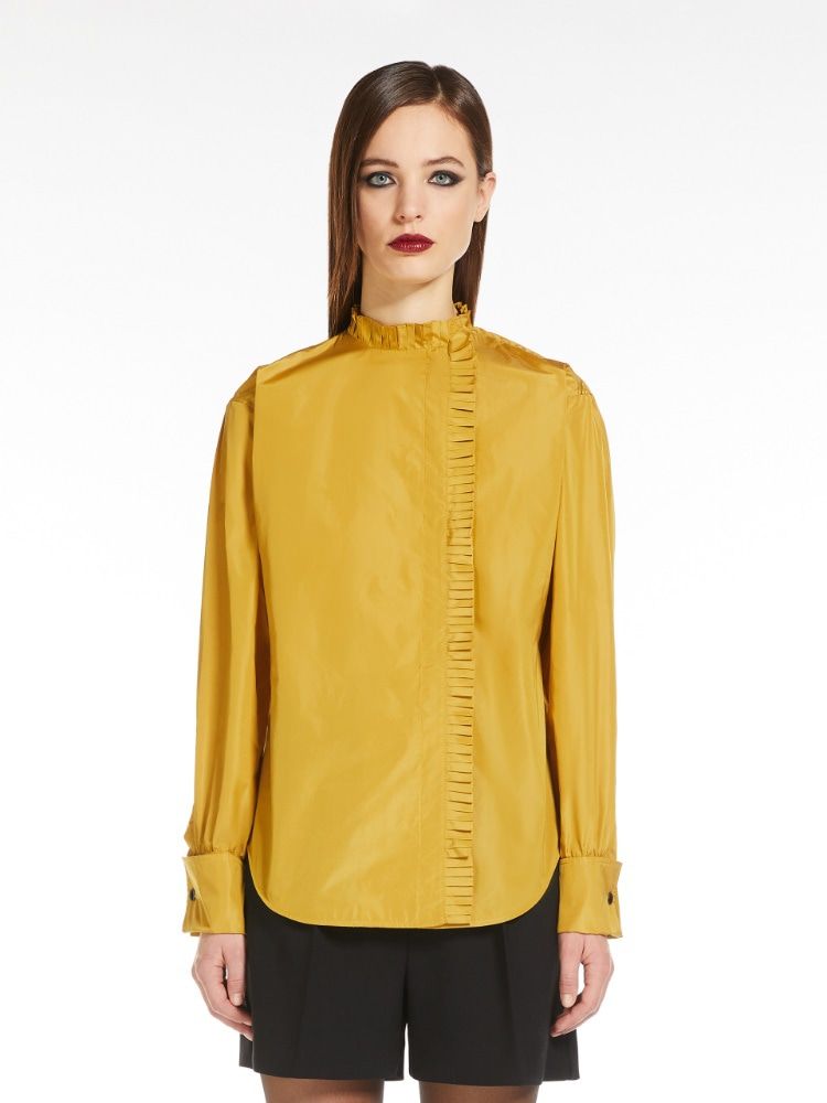 MAX MARA Chic Mustard Blouse for Women - Fall/Winter 2024