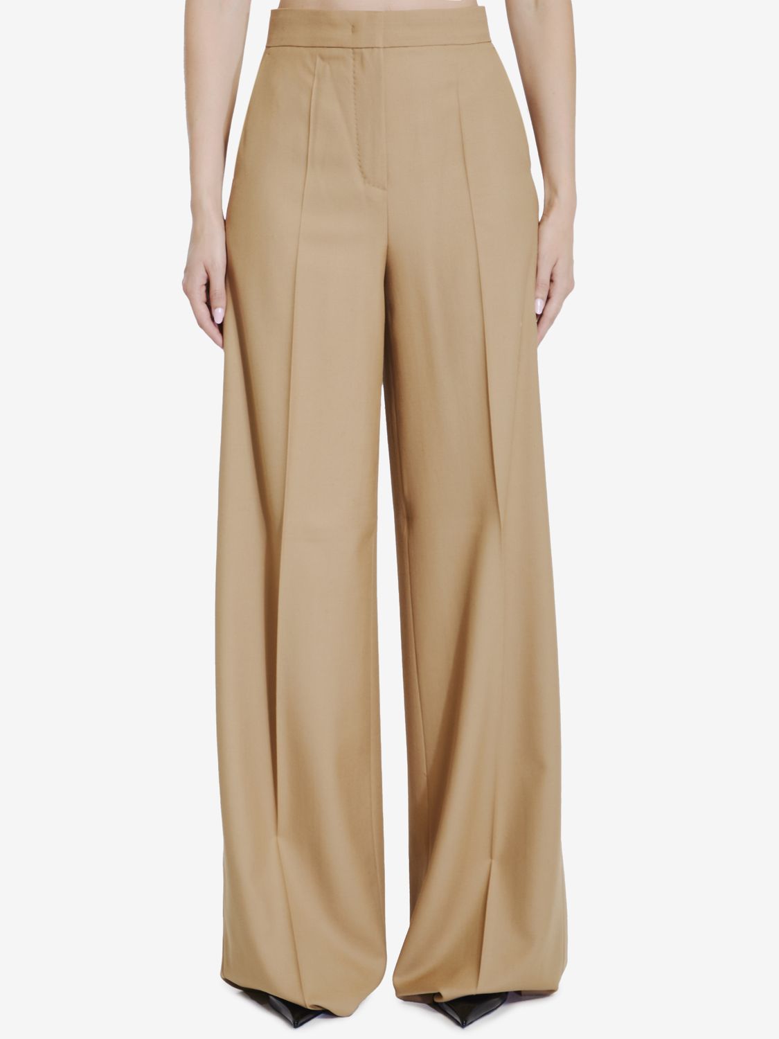 MAX MARA Pleated Palazzo Trousers for Women - Regular Fit