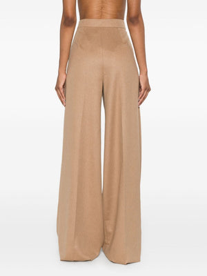 MAX MARA Luxurious Camel Wool Trousers for Women - FW24