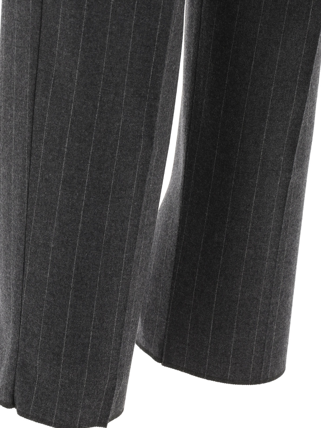 MAX MARA Cashmere Pinstriped High-Rise Trousers