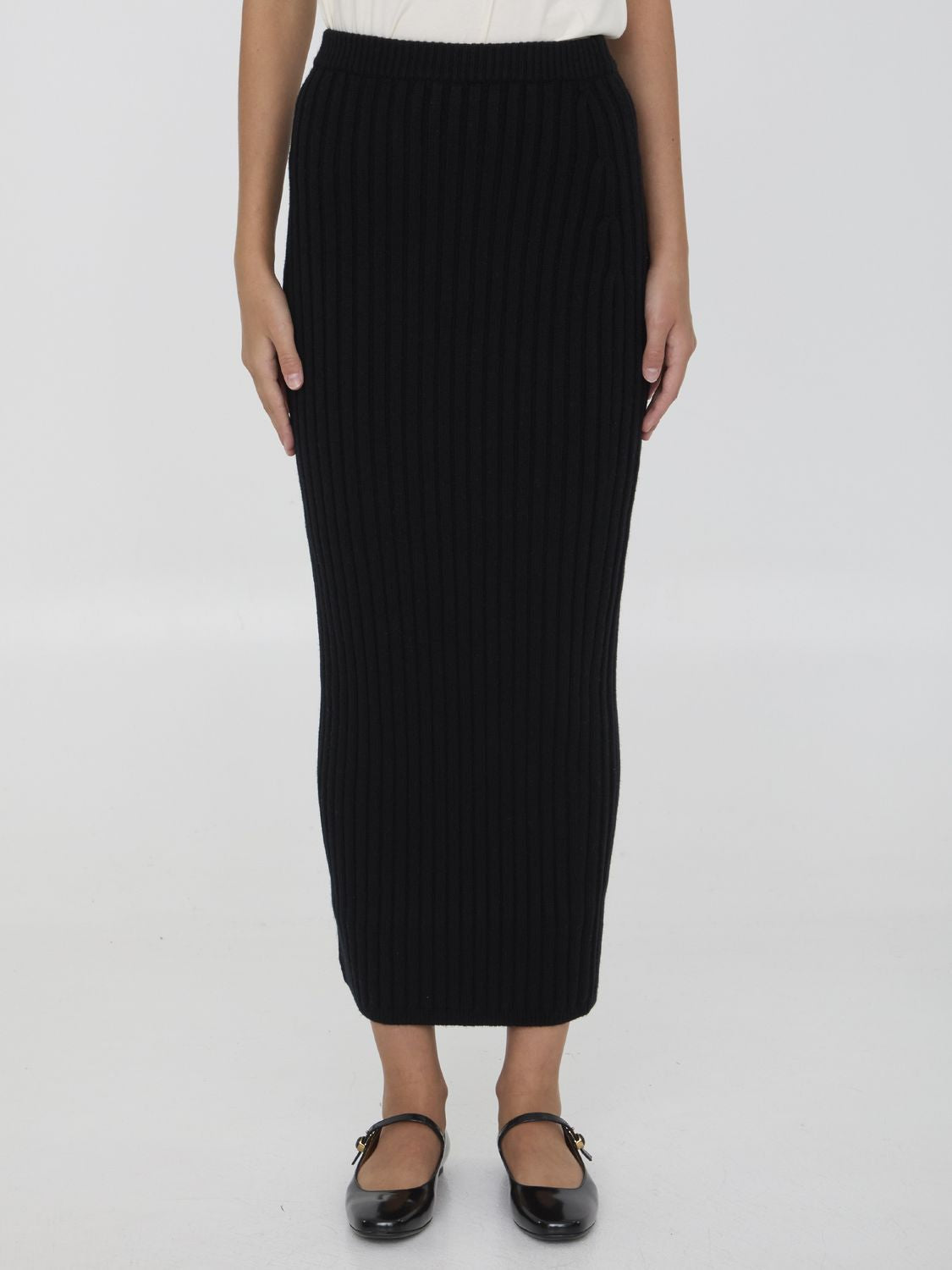 MAX MARA Ribbed Knit Pencil Skirt