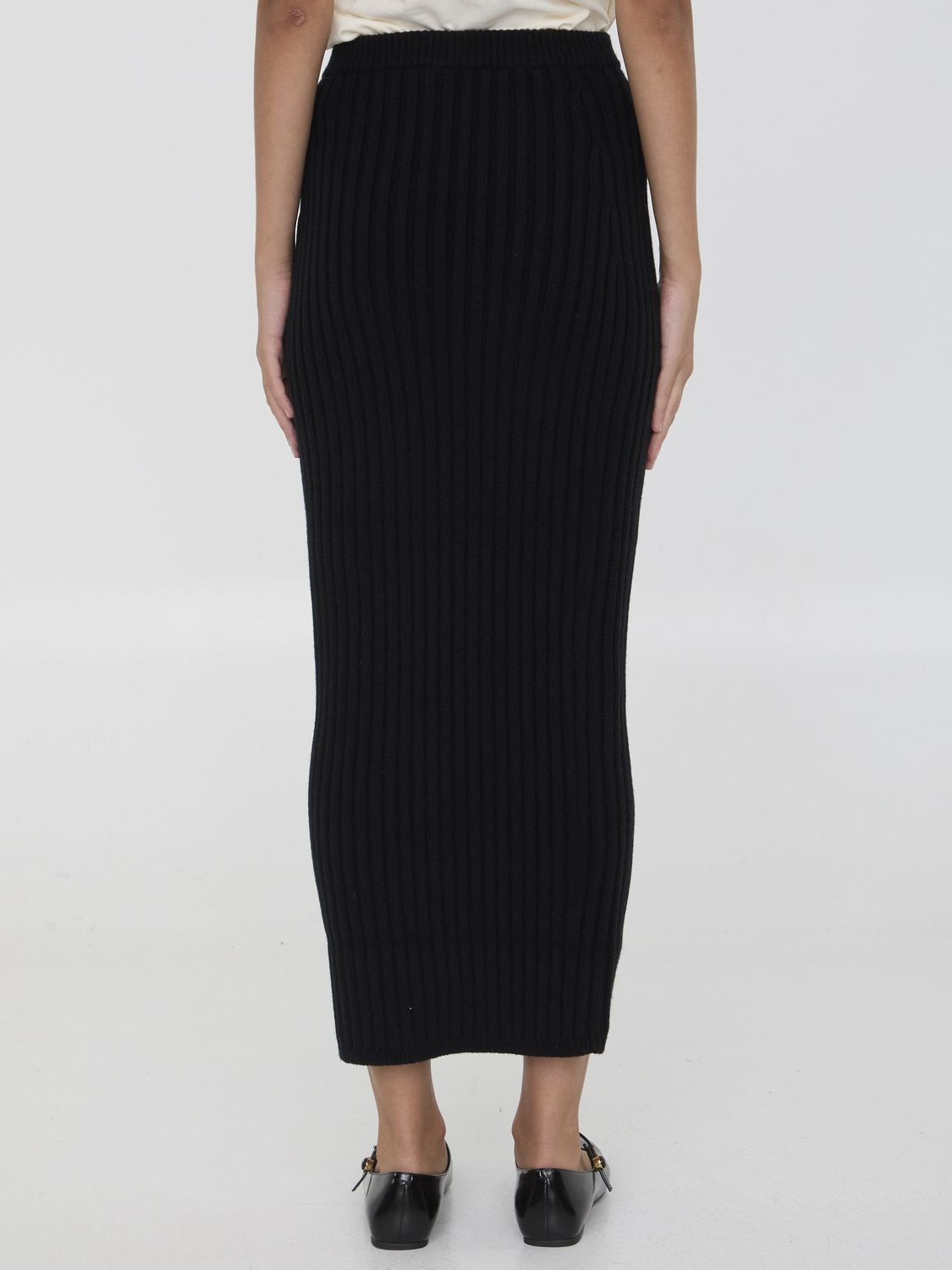 MAX MARA Ribbed Knit Pencil Skirt