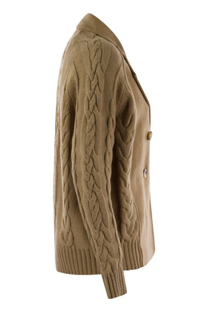 MAX MARA Elegant Wool-Cashmere Caban Jacket