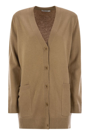 MAX MARA Wool and Cashmere Cardigan with Sequins - Size M