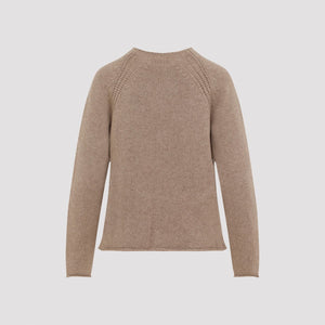 MAX MARA Cozy Cable Knit Crewneck Sweater for Women