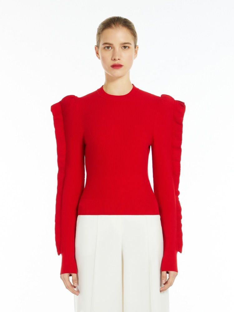 MAX MARA Red Genero Top for Women - FW24 Collection