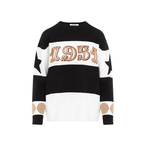 MAX MARA Luxury Striped Wool-Cashmere Sweater