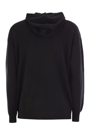 MAX MARA Oversized Wool Hoodie Sweatshirt