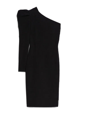 MAX MARA Elegant Black T-Shirt Dress