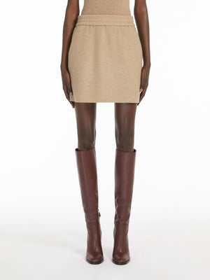 MAX MARA Chic Wool Blend T-Shirt Skirt