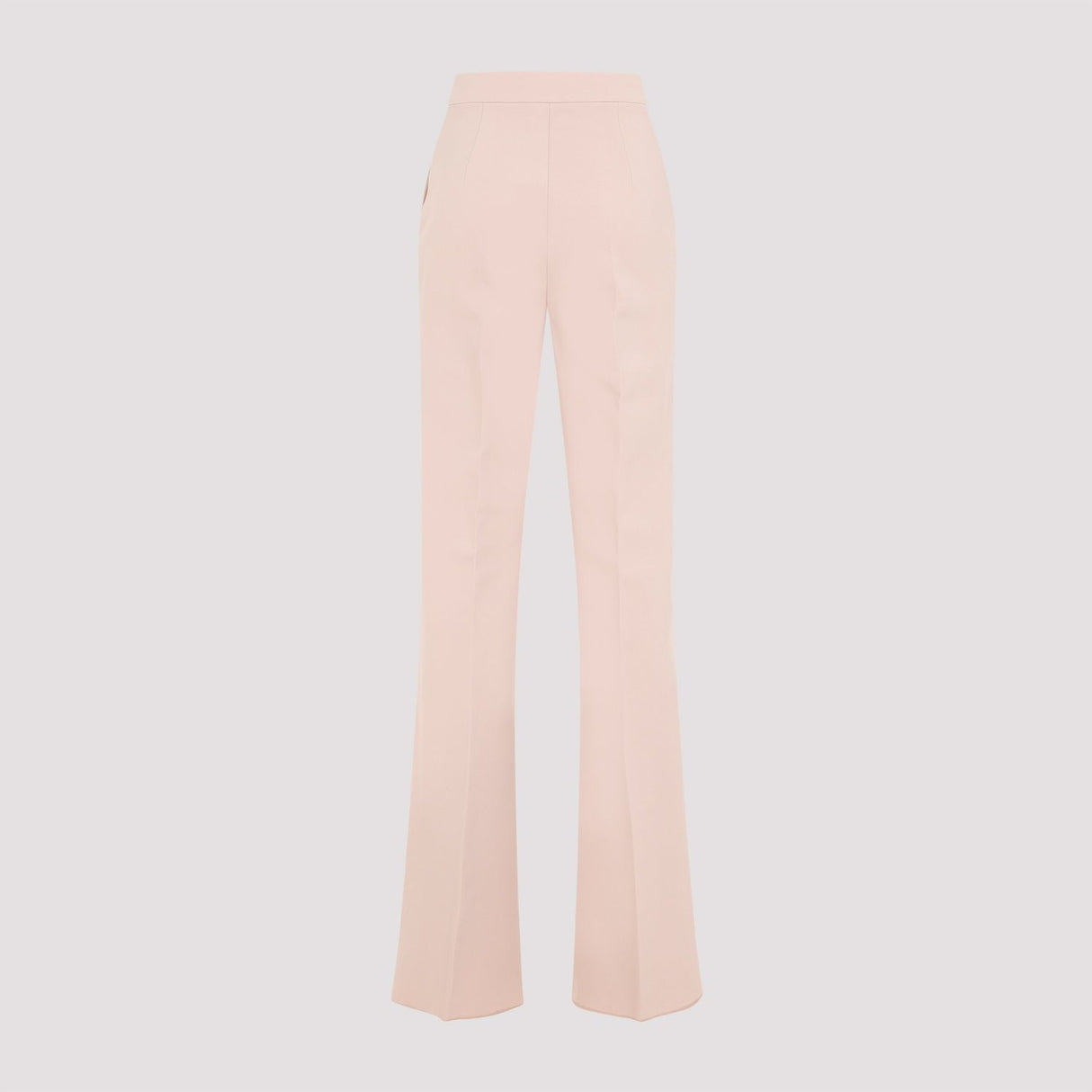 MAX MARA Elegant Neutral Viscose Blend Trousers