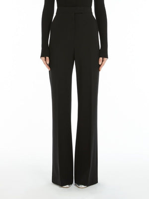 MAX MARA Elegant Black Viscose Blend Trousers