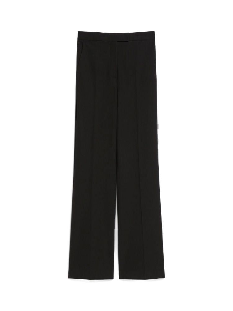 MAX MARA Elegant Black Viscose Blend Trousers