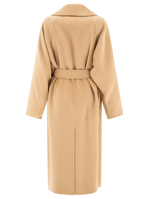 MAX MARA SPORTMAX Elegant Beige Cashmere-Blend Robe Jacket