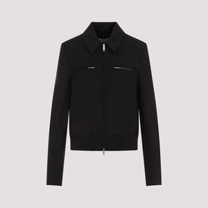 MAX MARA SPORTMAX Elegant Wool Bomber Jacket