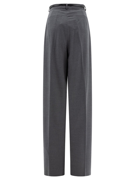 MAX MARA SPORTMAX Oversized Stretch Wool Trousers - High Rise