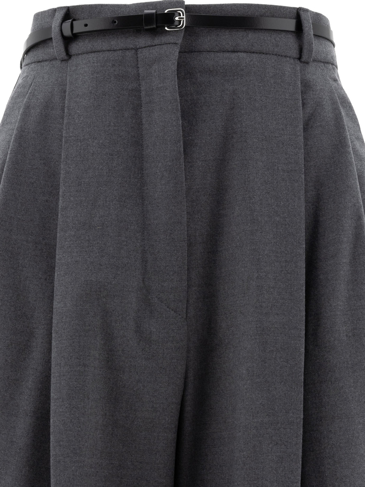 MAX MARA SPORTMAX Oversized Stretch Wool Trousers - High Rise