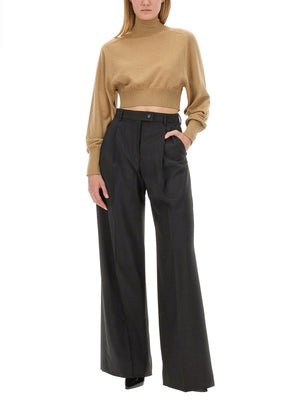 MAX MARA SPORTMAX Elegant Virgin Wool Pants - Size 38