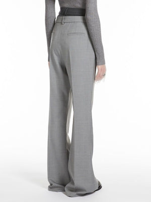 MAX MARA SPORTMAX Flare Trousers with Customized Double Belt