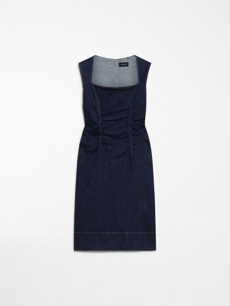 MAX MARA SPORTMAX Navy Blue Chic Ampex Mini Dress