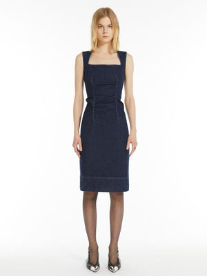 MAX MARA SPORTMAX Navy Blue Chic Ampex Mini Dress