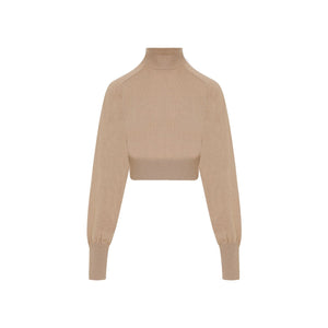 MAX MARA SPORTMAX Elegant Neutral Wool Top