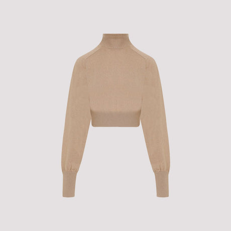 MAX MARA SPORTMAX Elegant Neutral Wool Top