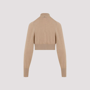 MAX MARA SPORTMAX Elegant Neutral Wool Top