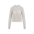 MAX MARA SPORTMAX Luxurious Neutral Wool Blend Sweater