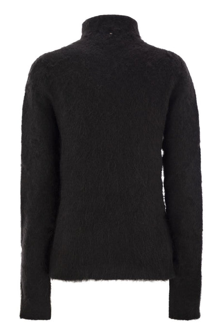 MAX MARA SPORTMAX Chic Alpaca-Blend Seamless Jumper - Women's Tight Fit