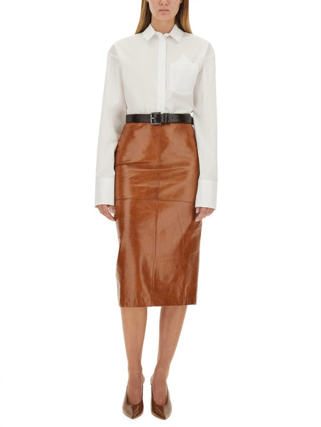 MAX MARA SPORTMAX Bairo Mini Skirt - Women's Lamb Leather