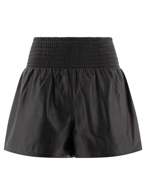 MAX MARA SPORTMAX High Rise Relaxed Fit Nappa Shorts