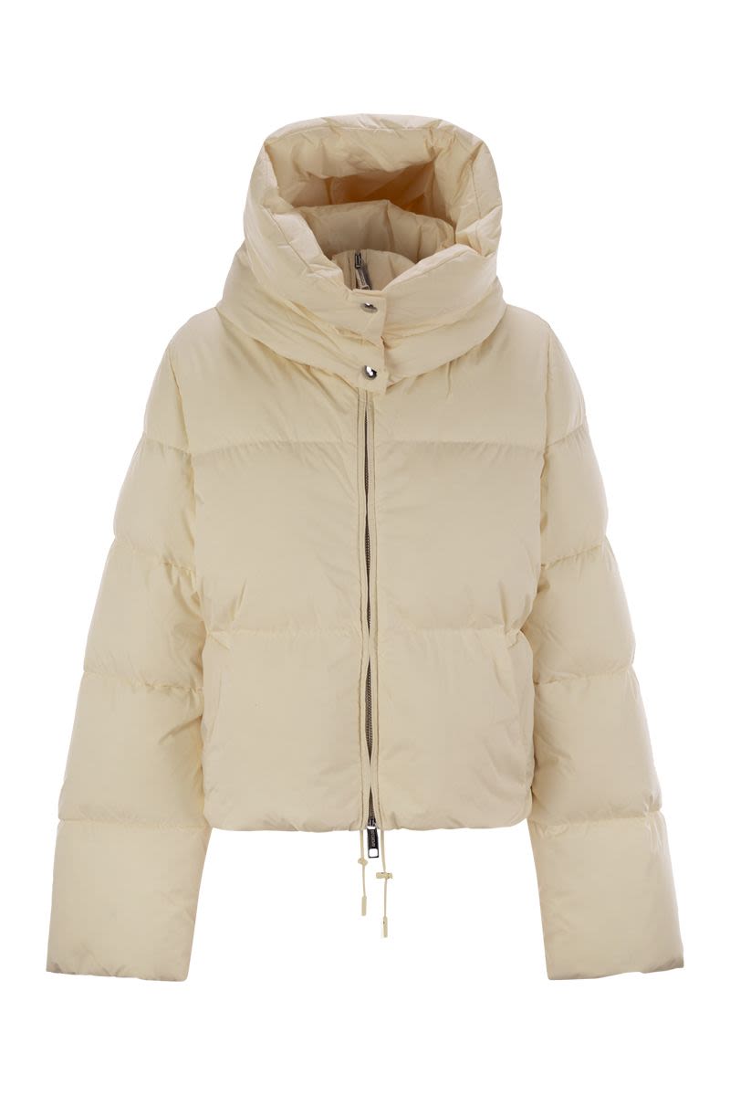 MAX MARA SPORTMAX Oversized Waterproof Down Jacket with Removable Hood