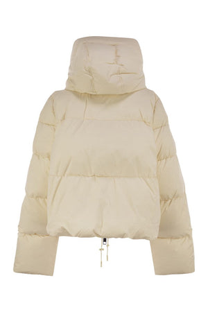 MAX MARA SPORTMAX Oversized Waterproof Down Jacket with Removable Hood