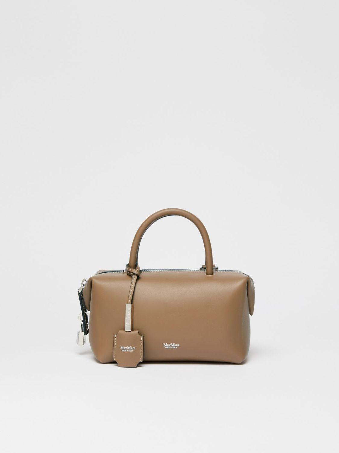 Luxury Tan Leather Handbag for Women - FW24 Collection by Max Mara