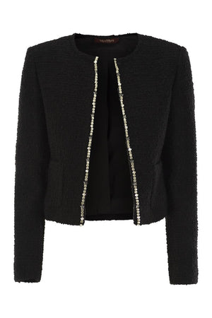 MAX MARA Bouclé Crew-Neck Jacket